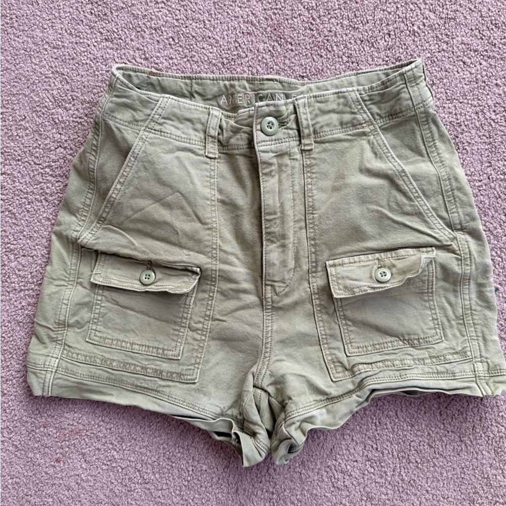 American Eagle Outfitters Olive Cargo Shorts